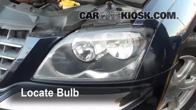 2005 Chrysler Pacifica Touring 3.5L V6 Luces Luz de carretera (reemplazar foco) 
